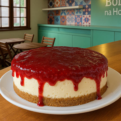 [1348] CHEESECAKE GELEIA DE MORANGO